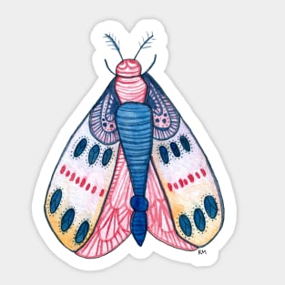 Colorful Spring Moth Sticker